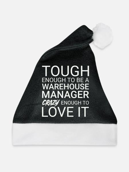 Warehouse Manager Crazy - Weihnachtsmütze - Schwarz/Weiß
