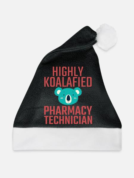 Pharmacy technician Koalafied - Weihnachtsmütze - Schwarz/Weiß