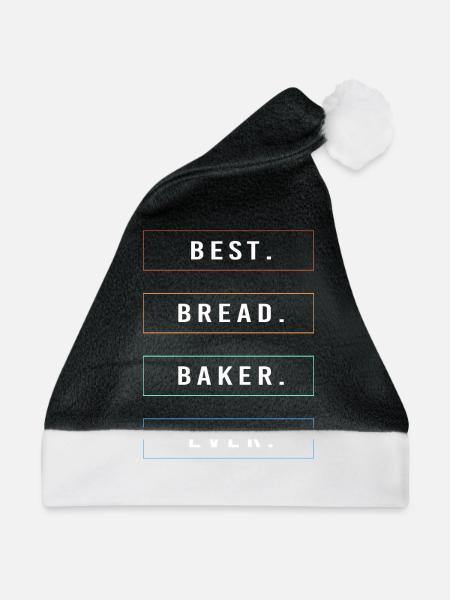 Bäcker Bäckerin Backen - Weihnachtsmütze - Schwarz/Weiß