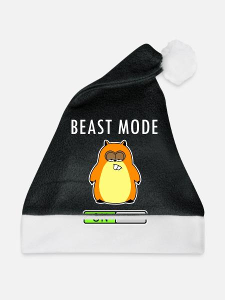 Beast Mode - Weihnachtsmütze - Schwarz/Weiß
