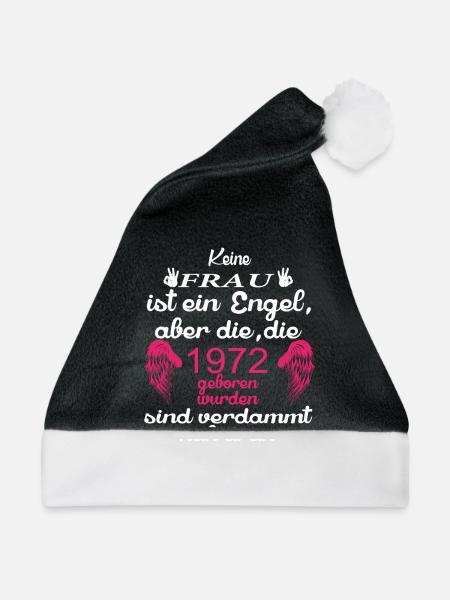 Frau Engel 1972 - Weihnachtsmütze - Schwarz/Weiß