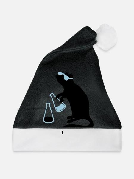 laborratte - Weihnachtsmütze - Schwarz/Weiß