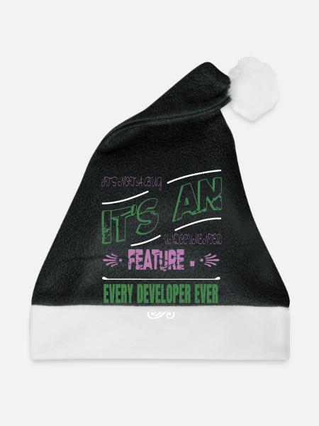 geek computer - Weihnachtsmütze - Schwarz/Weiß
