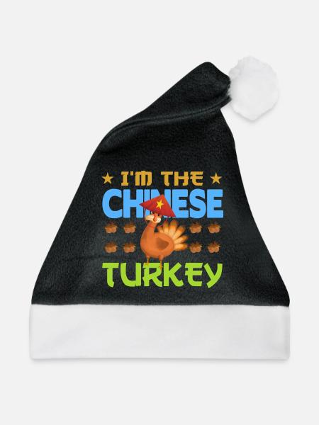I'm the Chinese Turkey - Weihnachtsmütze - Schwarz/Weiß