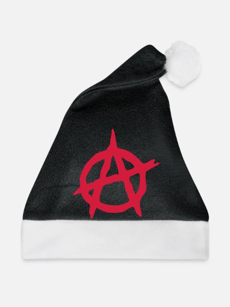 anarchy Anarchie - Weihnachtsmütze - Schwarz/Weiß