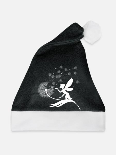 Feenwind und Löwenzahn-Staub - Weihnachtsmütze - Schwarz/Weiß