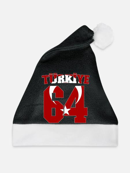 Usak 64 Türkiye - Weihnachtsmütze - Schwarz/Weiß - Vorne