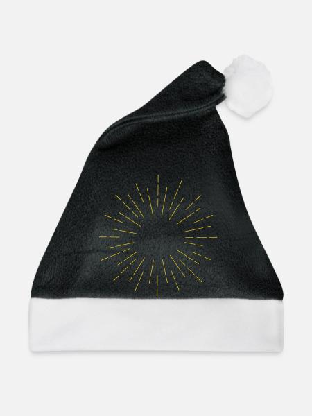 Sonnenstrahlen - Weihnachtsmütze - Schwarz/Weiß