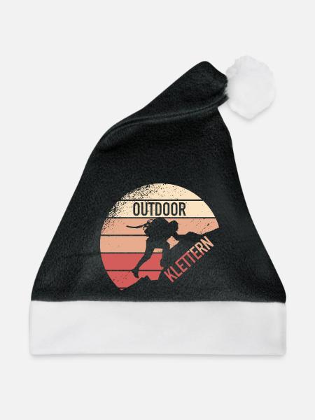 Outdoor Klettern - Weihnachtsmütze - Schwarz/Weiß