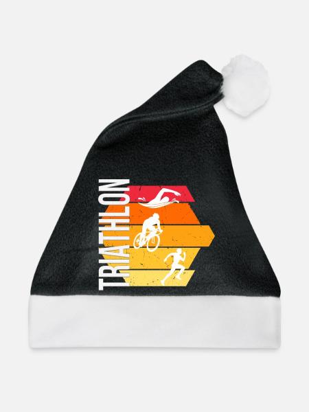 Triathlon - Weihnachtsmütze - Schwarz/Weiß