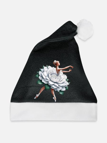 Balletttänzerin mit Tutu - Weihnachtsmütze - Schwarz/Weiß