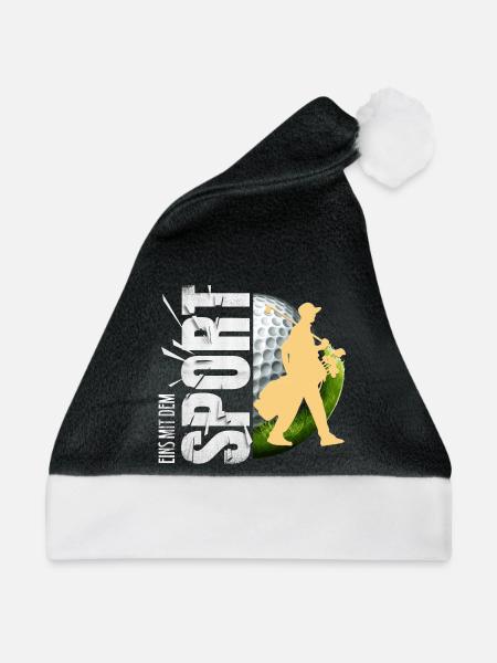 Eins mit dem Sport - Weihnachtsmütze - Schwarz/Weiß