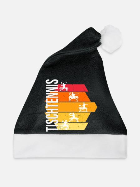 Tischtennis - Weihnachtsmütze - Schwarz/Weiß