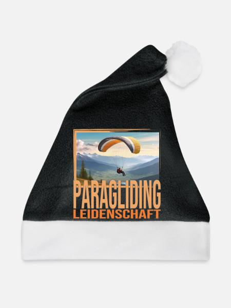 Paragliding Leidenschaft - Weihnachtsmütze - Schwarz/Weiß