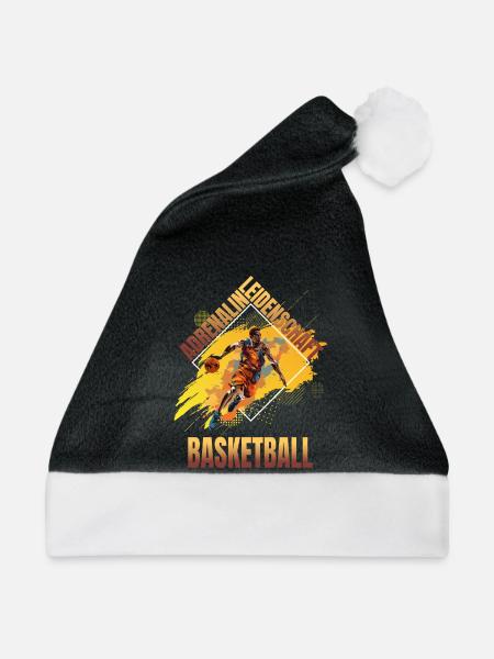 Adrenalin - Leidenschaft - Basketball - Weihnachtsmütze - Schwarz/Weiß
