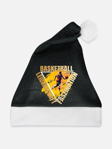 Leidenschaft - Faszination - Basketball - Weihnachtsmütze - Schwarz/Weiß