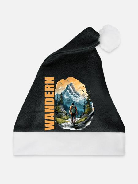 Wandern - Weihnachtsmütze - Schwarz/Weiß
