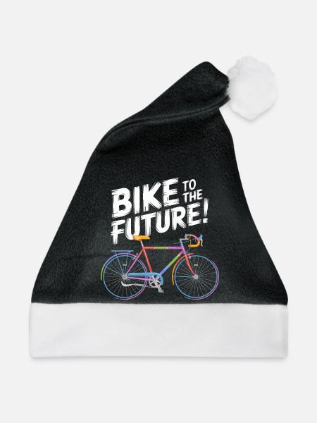 Futuristisches Fahrraddesign - Weihnachtsmütze - Schwarz/Weiß