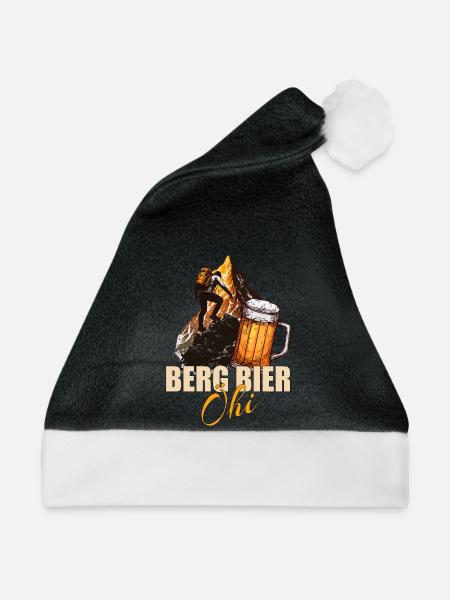 Berg Bier Öhi - Weihnachtsmütze - Schwarz/Weiß