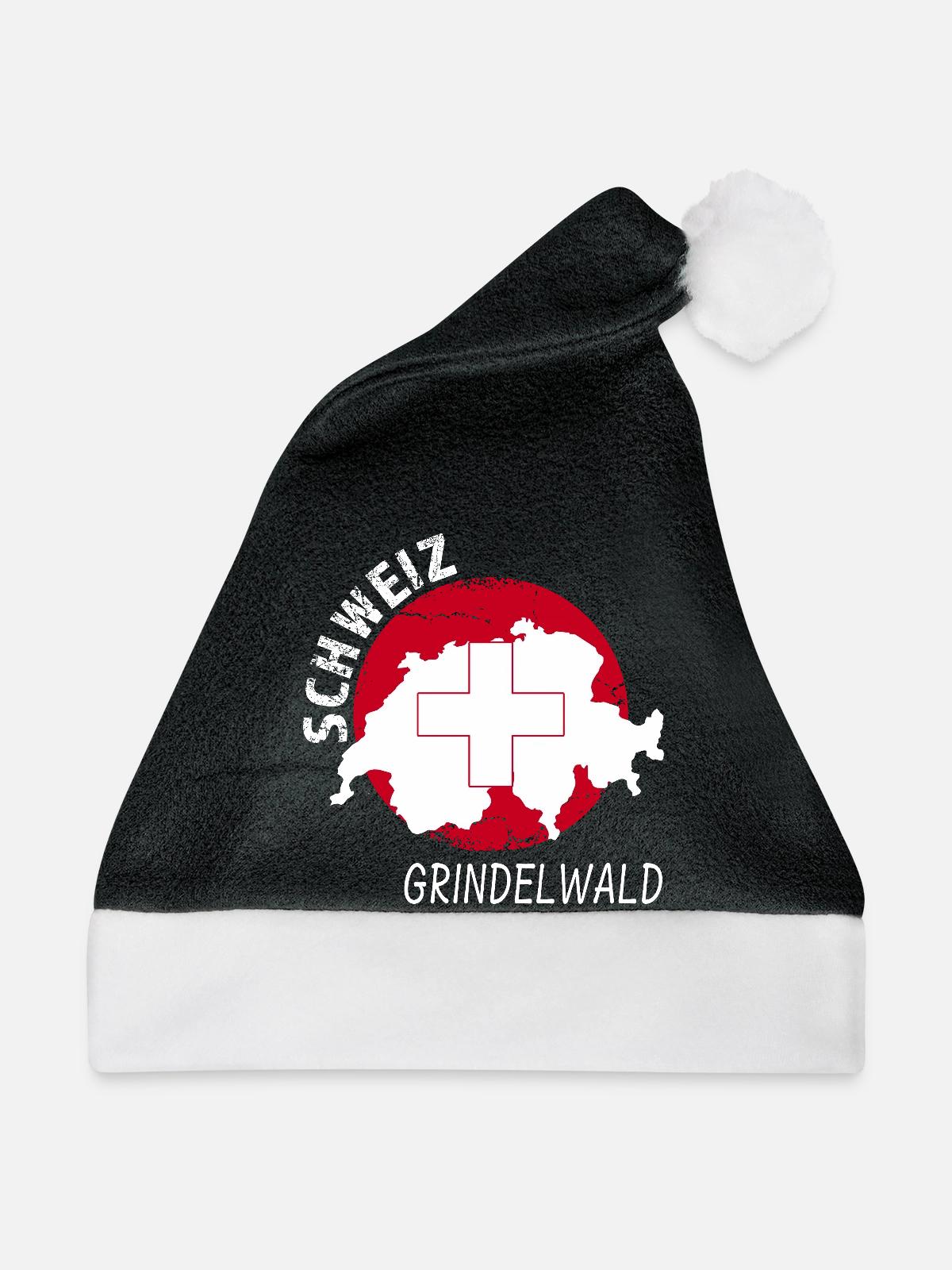 Grindelwald - Weihnachtsmütze - Schwarz/Weiß - Vorne