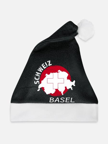 Basel - Weihnachtsmütze - Schwarz/Weiß