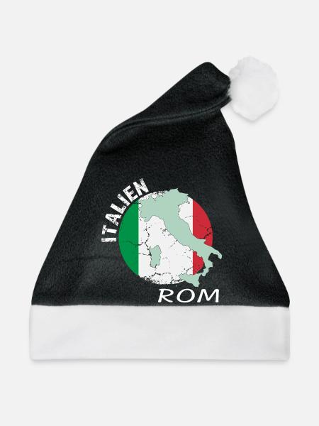 Rom - Weihnachtsmütze - Schwarz/Weiß
