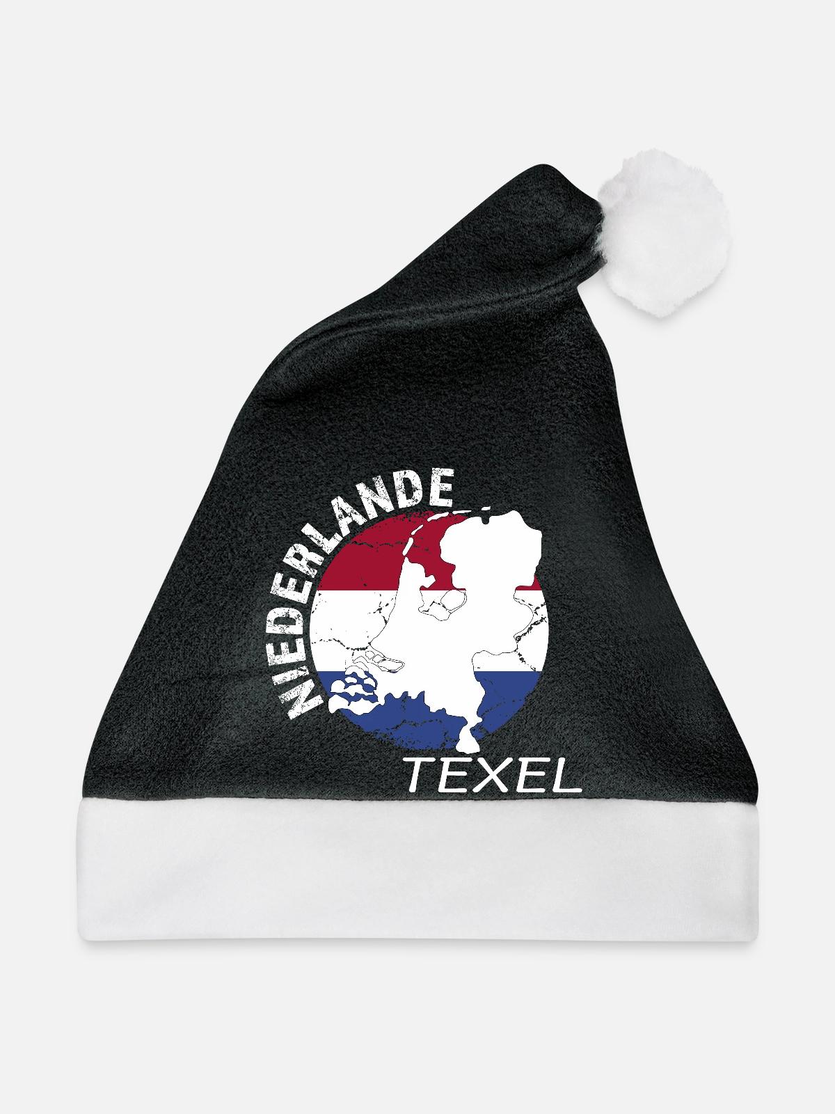 Texel - Weihnachtsmütze - Schwarz/Weiß - Vorne