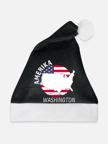 Washington - Weihnachtsmütze - Schwarz/Weiß