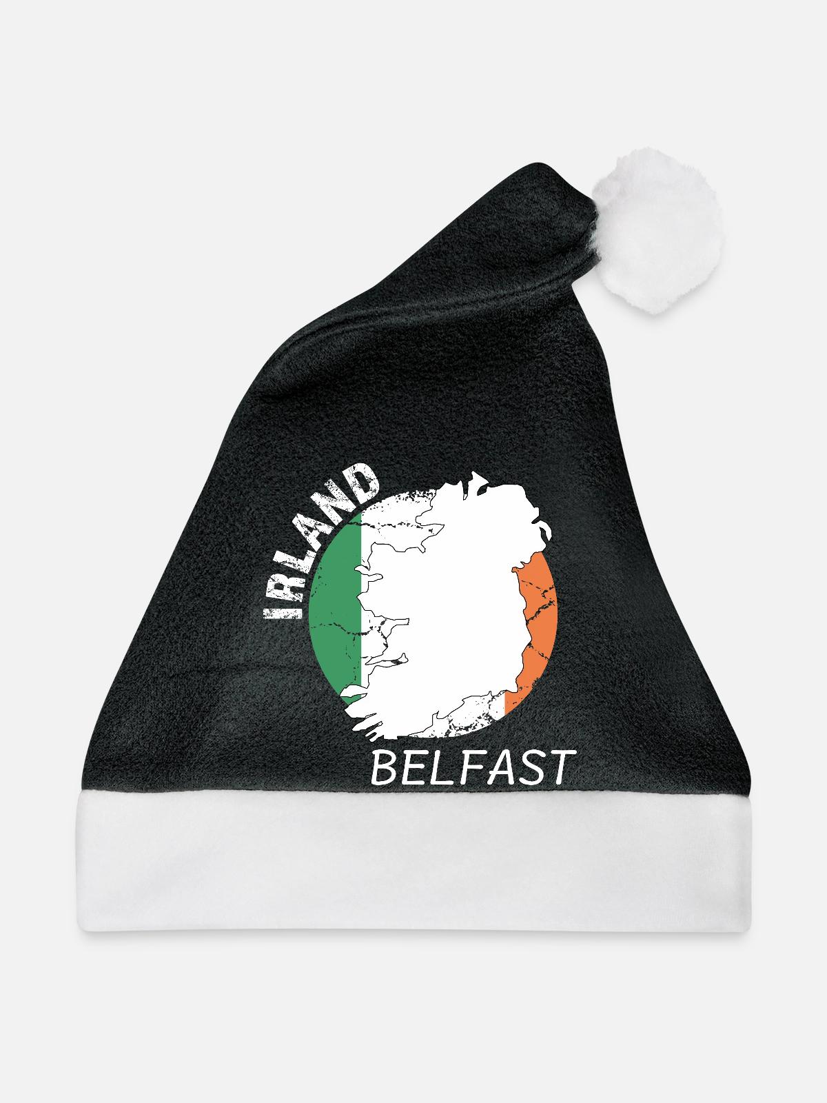 Belfast - Weihnachtsmütze - Schwarz/Weiß - Vorne