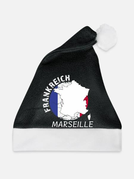 Marseille - Weihnachtsmütze - Schwarz/Weiß