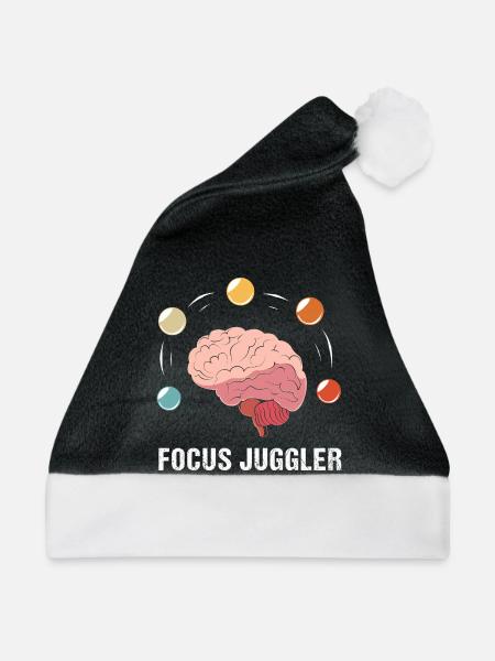 Autismus Geschenk Autist ADHS Asperger - Weihnachtsmütze - Schwarz/Weiß - Vorne