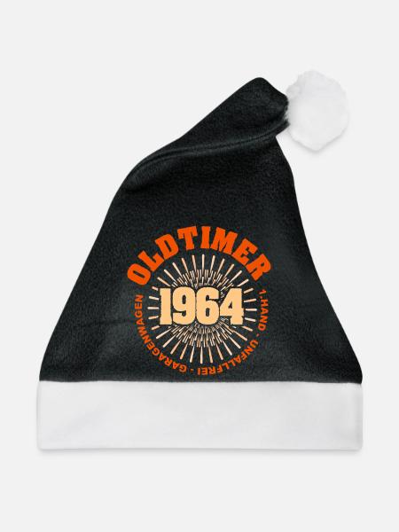 1964 - Weihnachtsmütze - Schwarz/Weiß