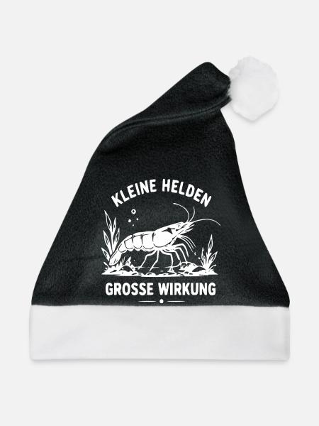 Kleine Helden Große Wirkung - Weihnachtsmütze - Schwarz/Weiß - Vorne