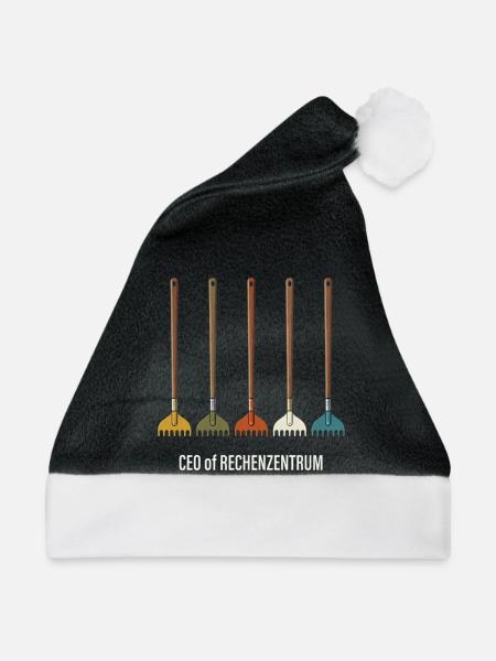 Rechenzentrum Gartenarbeit Landschaftsgärtner - Weihnachtsmütze - Schwarz/Weiß