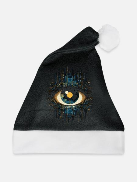 Auge Elektronik - Weihnachtsmütze - Schwarz/Weiß
