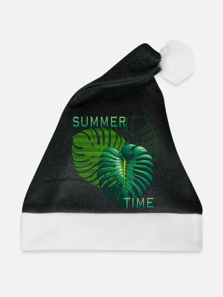 summer time - Weihnachtsmütze - Schwarz/Weiß