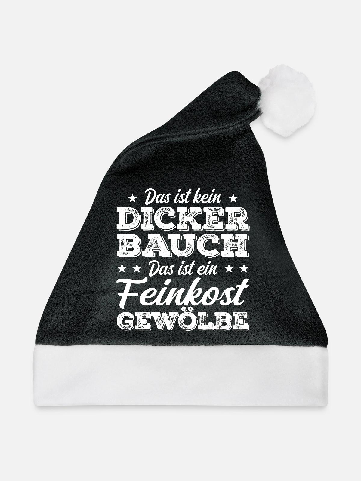 Feinkostgewölbe Charme - Weihnachtsmütze - Schwarz/Weiß - Vorne