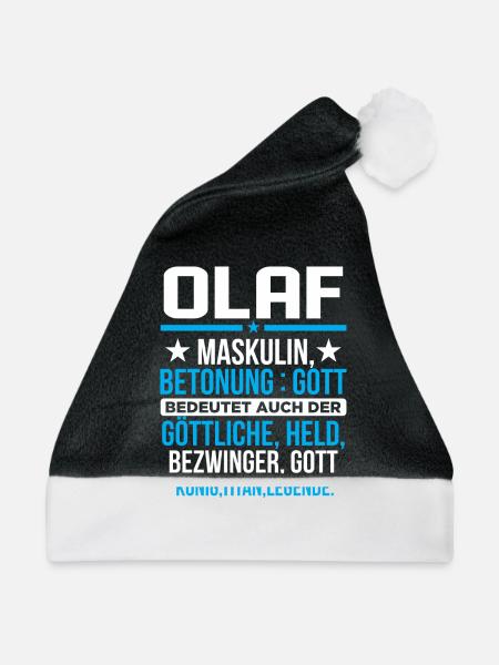 OLAF - Titan - Weihnachtsmütze - Schwarz/Weiß