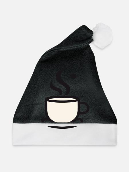 Kaffeebecher - Weihnachtsmütze - Schwarz/Weiß
