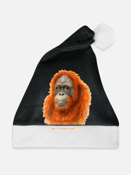 orang utan - Weihnachtsmütze - Schwarz/Weiß