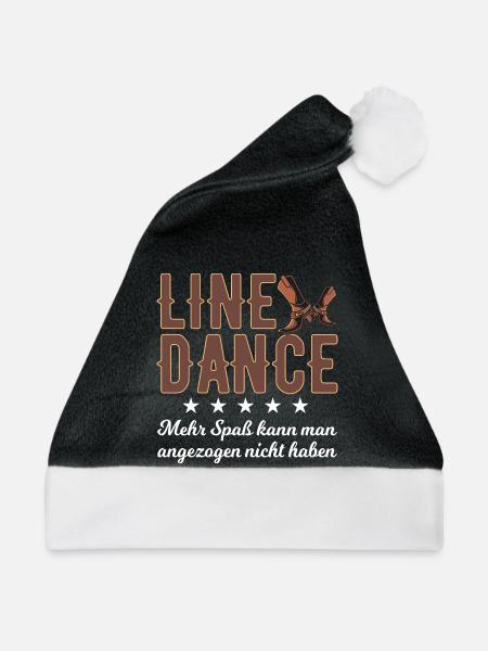 Linedance Spaß - Weihnachtsmütze - Schwarz/Weiß