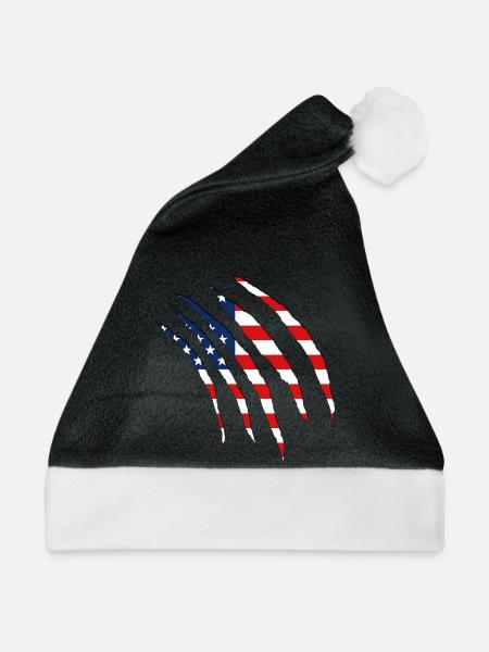 USA claws cuts america - Weihnachtsmütze - Schwarz/Weiß