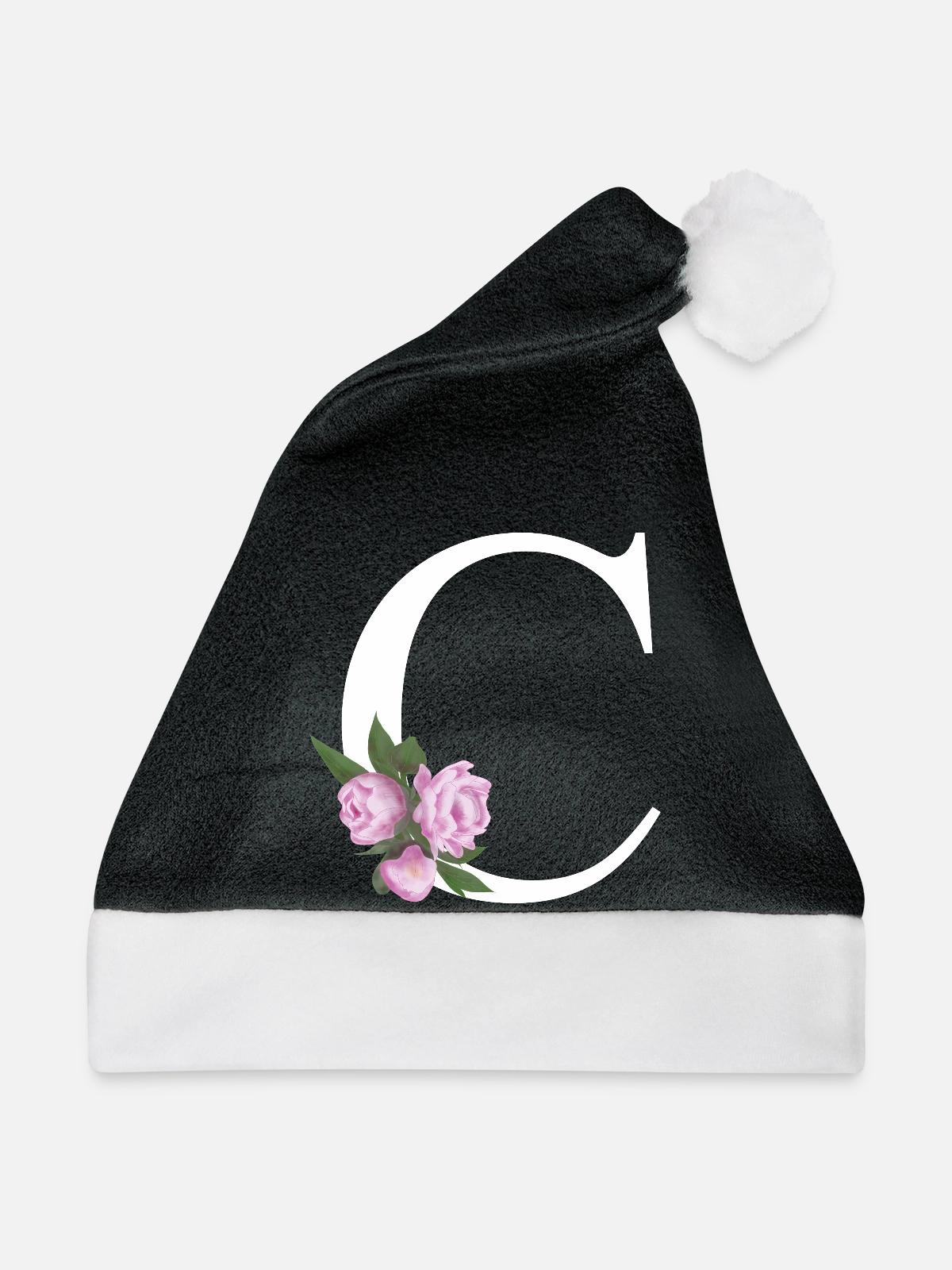 C - Weihnachtsmütze - Schwarz/Weiß - Vorne