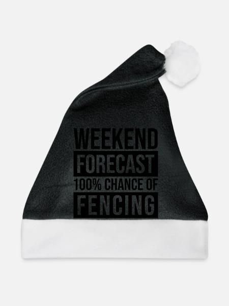 Fechten Fechten Zaun - Weihnachtsmütze - Schwarz/Weiß