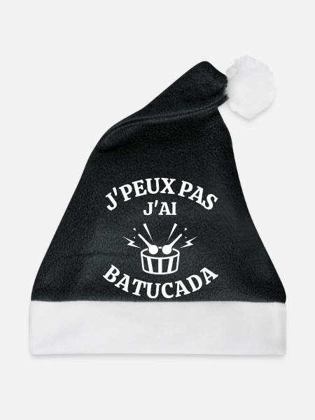 Batucada, Perkussion, Samba - Weihnachtsmütze - Schwarz/Weiß - Vorne