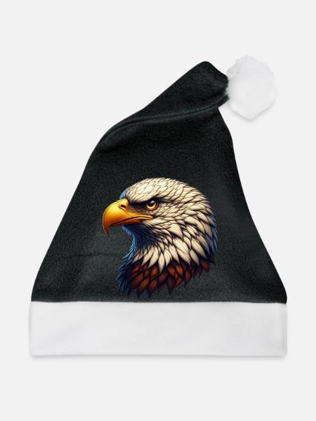 Adler - Weihnachtsmütze - Schwarz/Weiß
