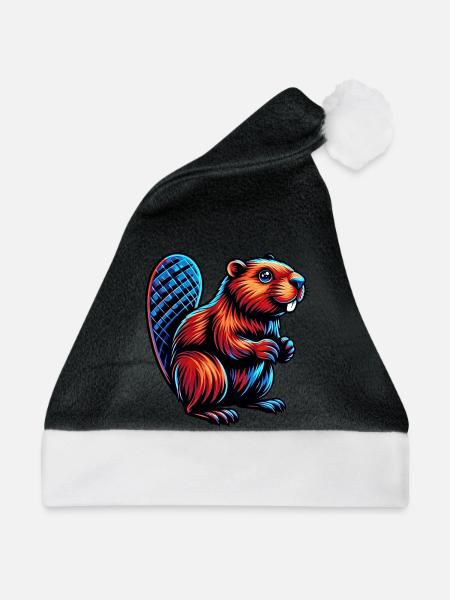 Bieber - Weihnachtsmütze - Schwarz/Weiß