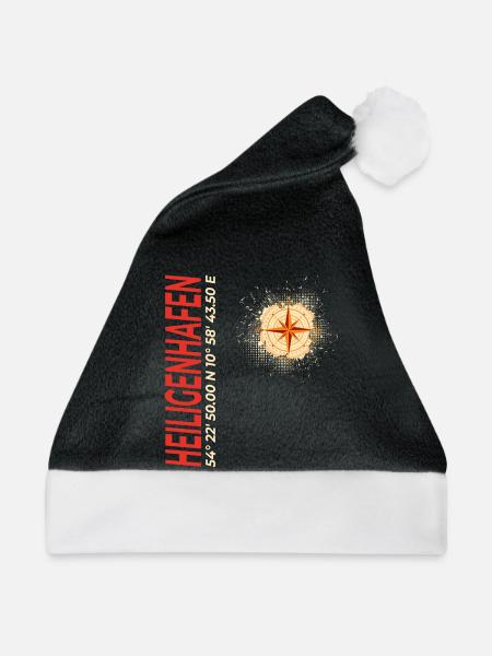 Heiligenhafen - Weihnachtsmütze - Schwarz/Weiß