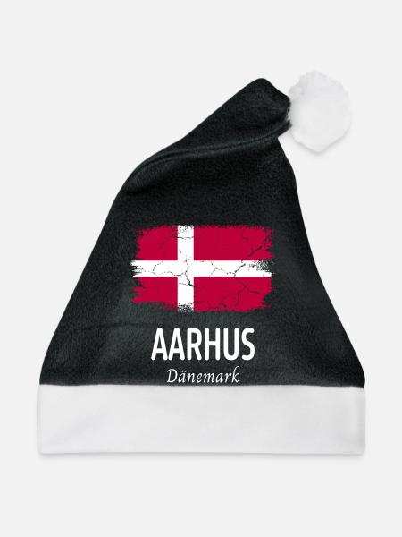 Aarhus - Weihnachtsmütze - Schwarz/Weiß - Vorne