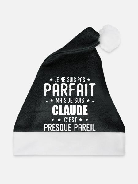 Claude: authentisch, unvollkommen, oben, perfekt - Weihnachtsmütze - Schwarz/Weiß